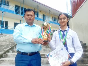 Holding Second Position In Inter-School Drawing Competition 2083 (6-10) Organized By PABSON